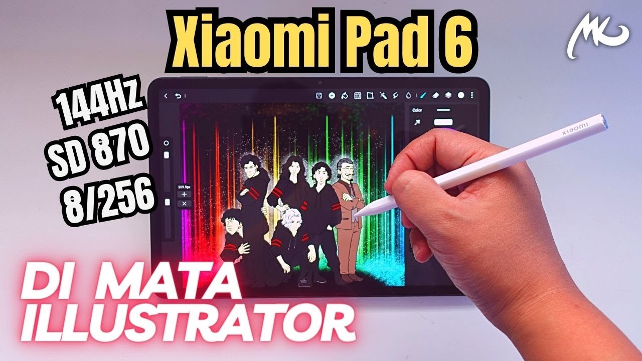 XIAOMI PAD 6 di mata Illustrator