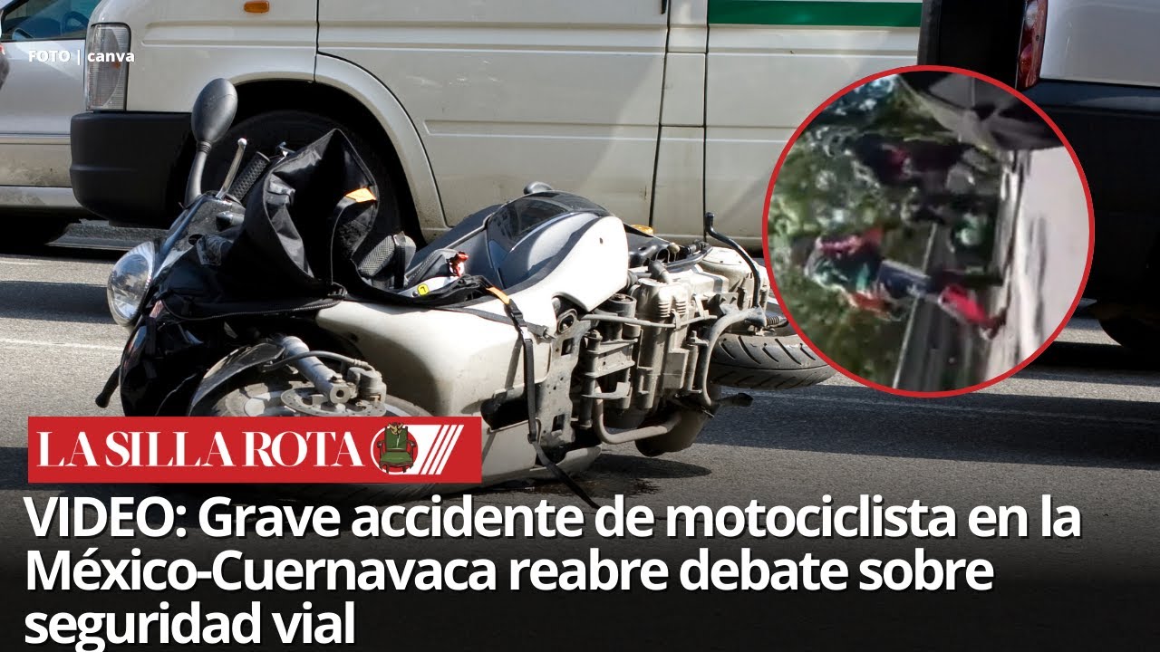 VIDEO viral muestra fatal accidente de motociclista en autopista M&eacute;xico-Cuernavaca