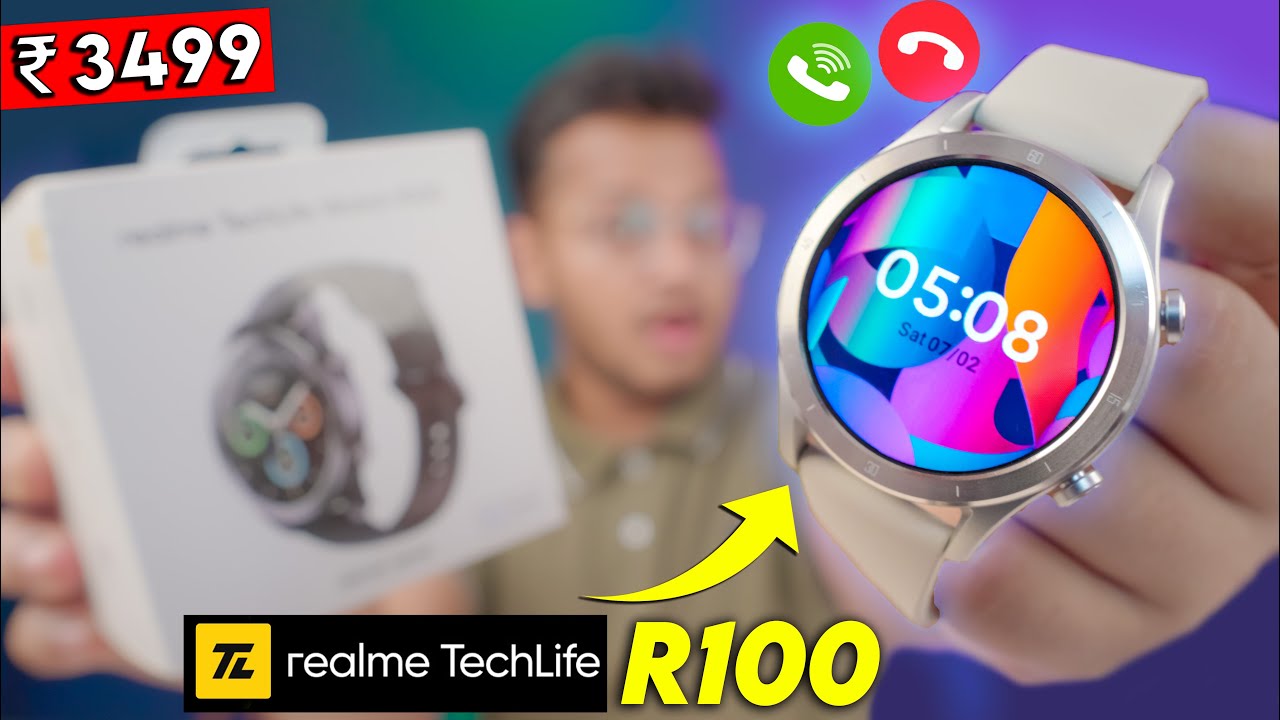 Realme TechLife Watch R100 Bluetooth Calling | Tagri Calling Watch hai