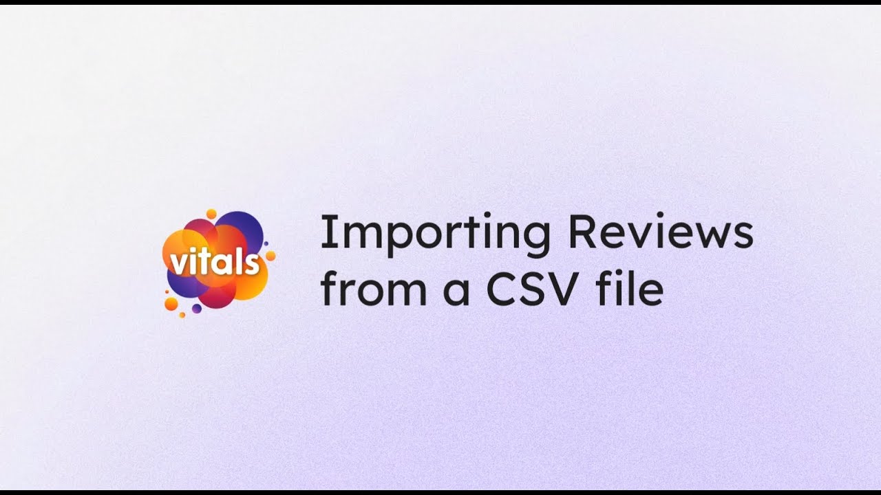 Importing Reviews via CSV