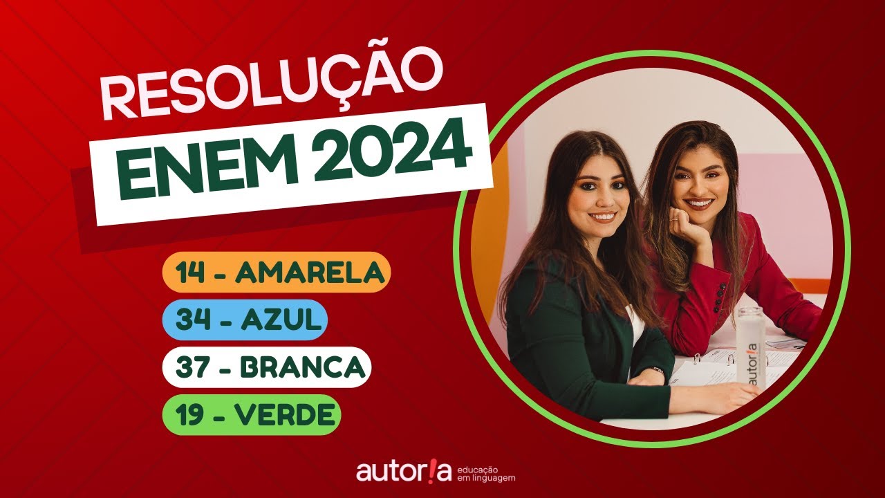 Resolução Enem 2024 - Autoria Linguagem - Questão 14 | Linguagens, prova amarela