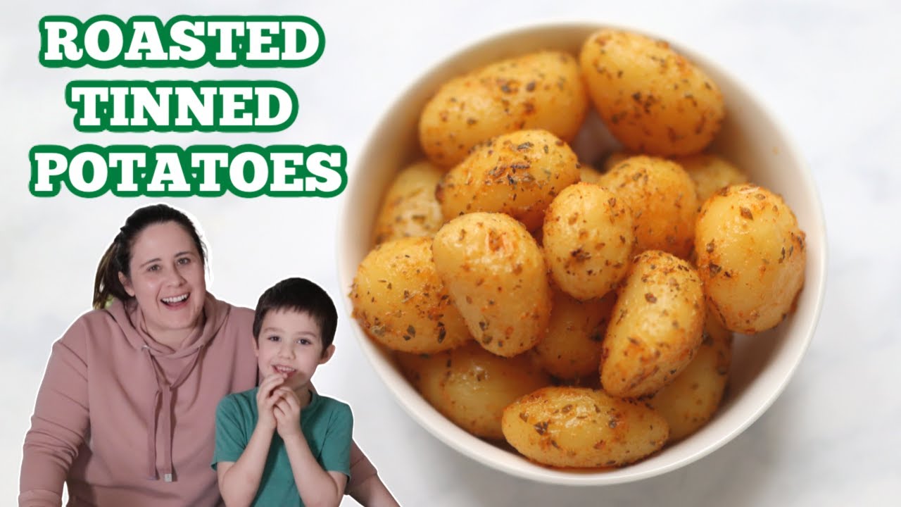 Garlic & Herb Roasted Tinned Potatoes | Cooking with Kids