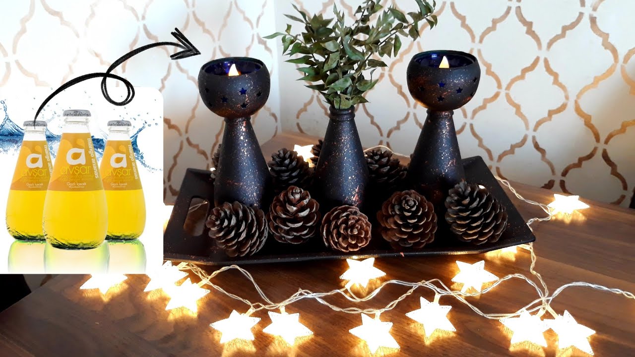 Soda Şişeleriyle Muhteşem Bir Dekor Fikri | Soda Şişesi Boyama | Diy