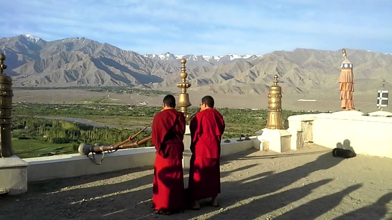 Thiksey Monastery morning prayer,Leh-Ladakh (J&K)