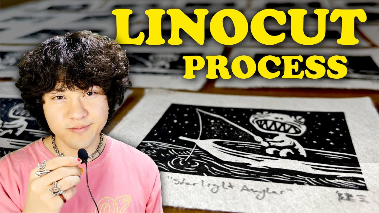 Linocut Printmaking Process - 