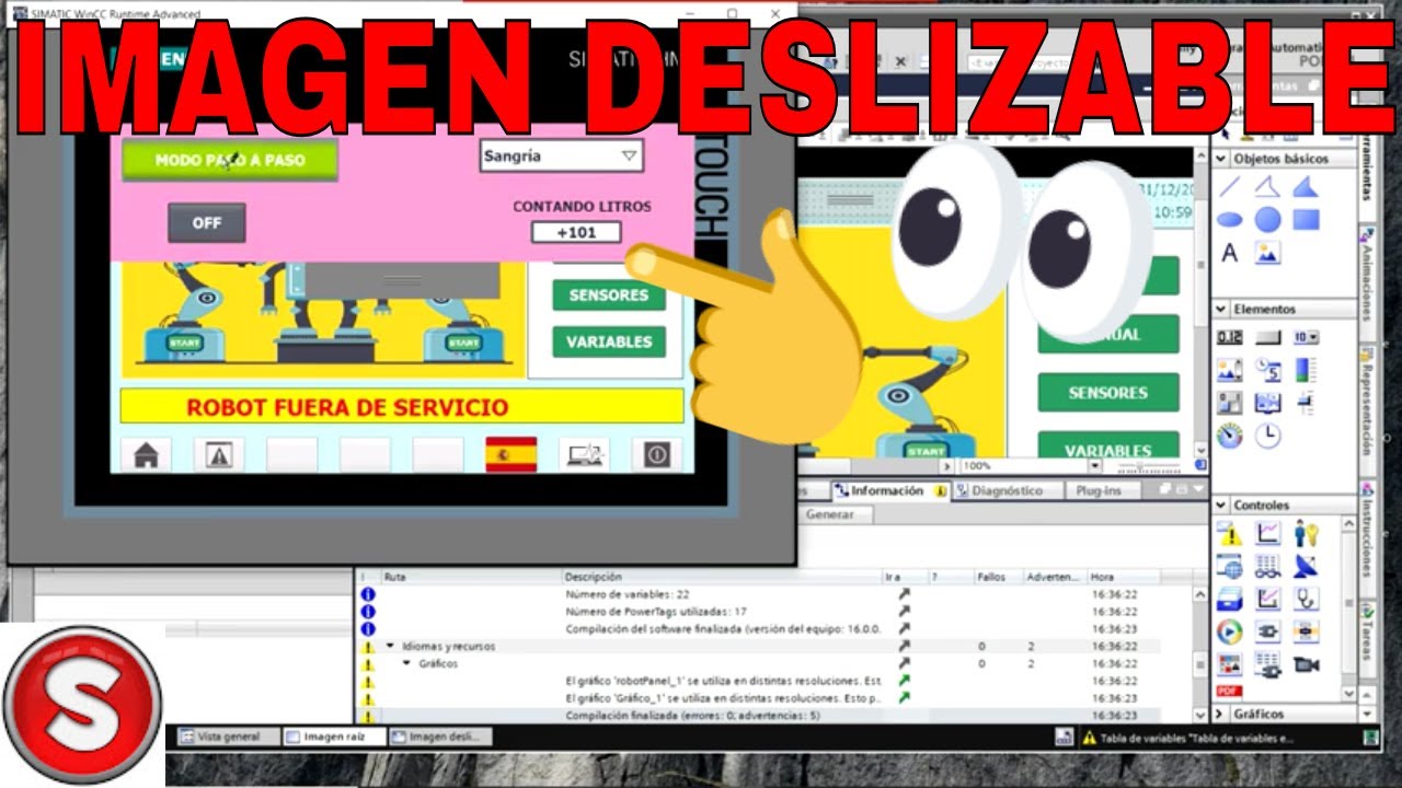 Así se Agrega un 𝐒𝐥𝐢𝐝𝐞 o 𝐕𝐞𝐧𝐭𝐚𝐧𝐚 𝐃𝐞𝐬𝐥𝐢𝐳𝐚𝐛𝐥𝐞 al 𝐏𝐚𝐧𝐞𝐥 𝐇𝐌𝐈 - PLC ESPAÑOL 🌠!!! 157