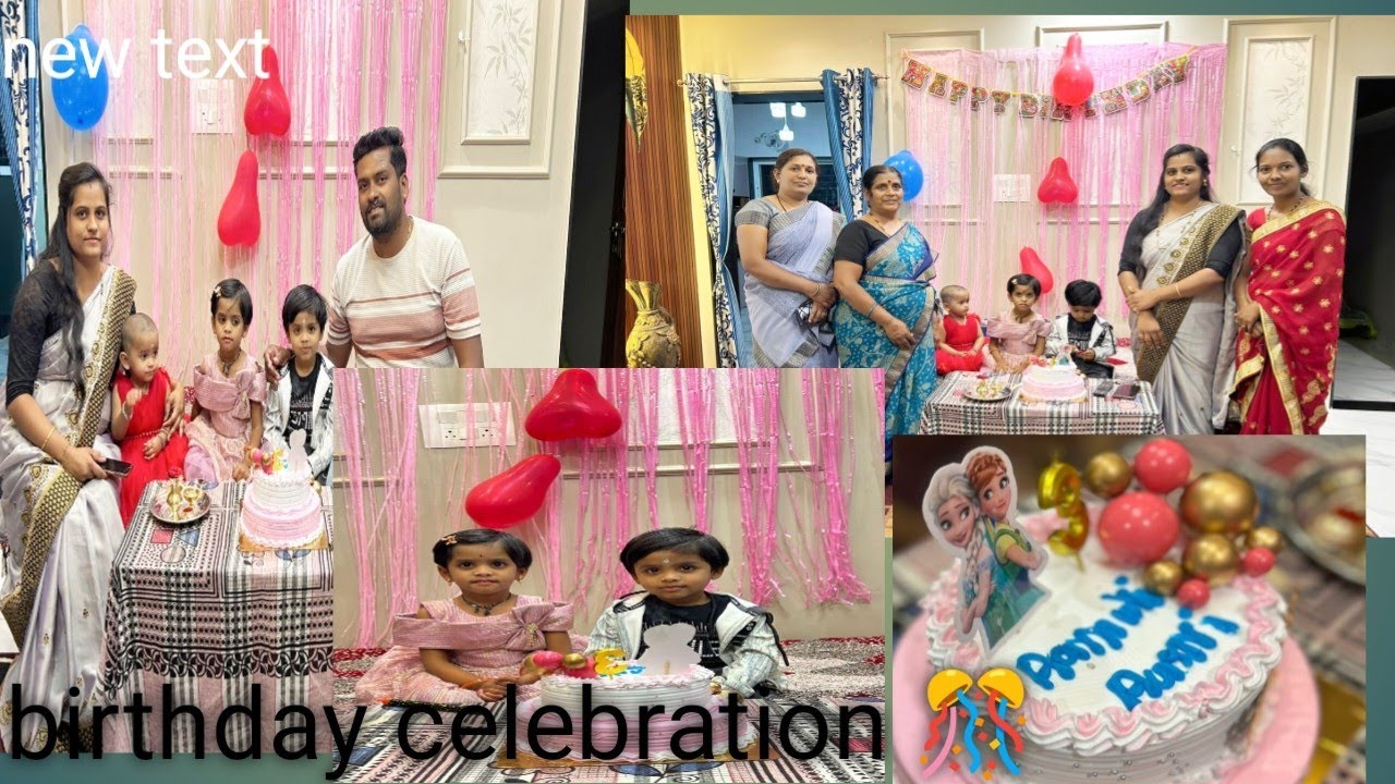 Aarnavi Aarvi birthday celebration 🎉 twins sisters ❤️#kannada #birthdaycelebration #poorvi kannada 