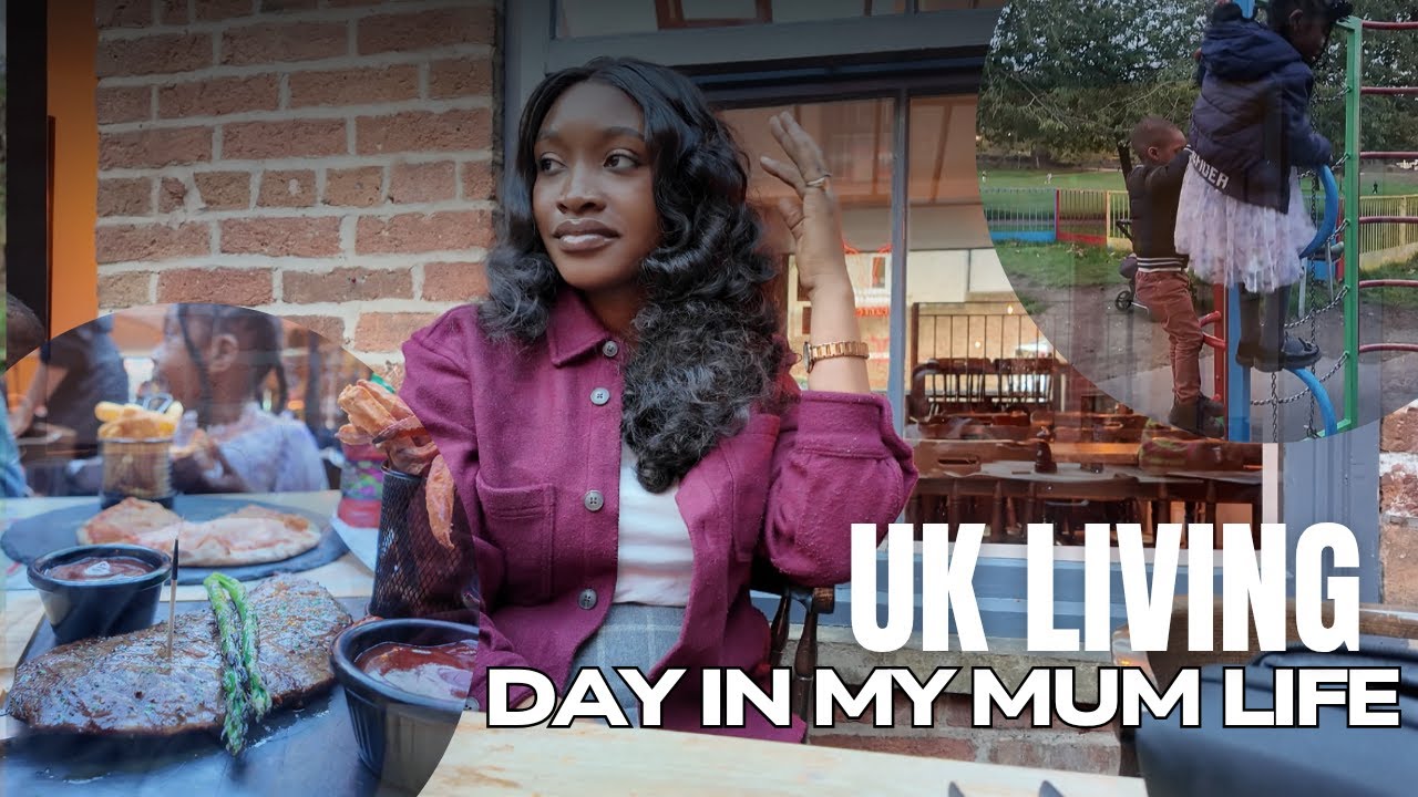 UK Living Vlog:  Realistic Sunday Evening Out with the Kids, Family Dinner & Park Fun