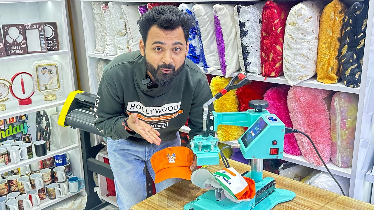 How to Use Cap Press in 5 in 1  Machine For CAP printing Xpress Printing Training Shekhar Rana