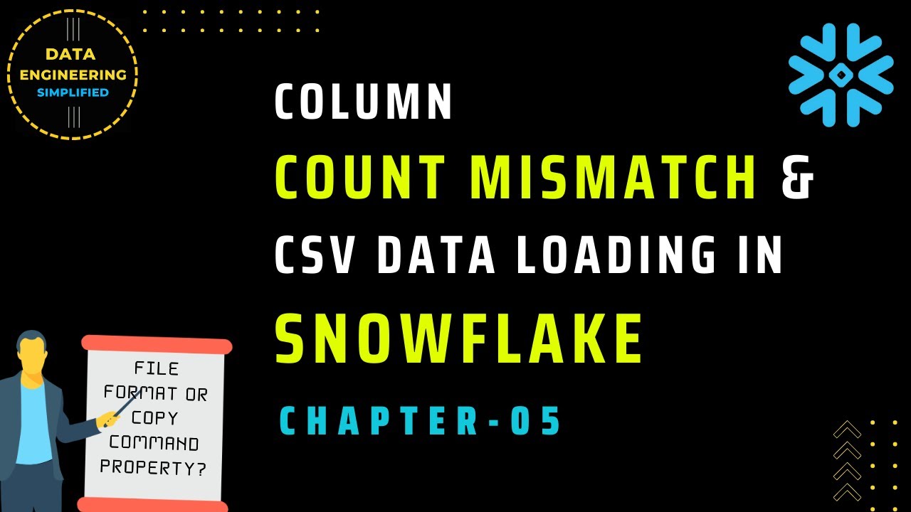 CSV Column Mismatch & Data Loading Into Snowflake | Ch-05 | Snowflake Data Loading Approach