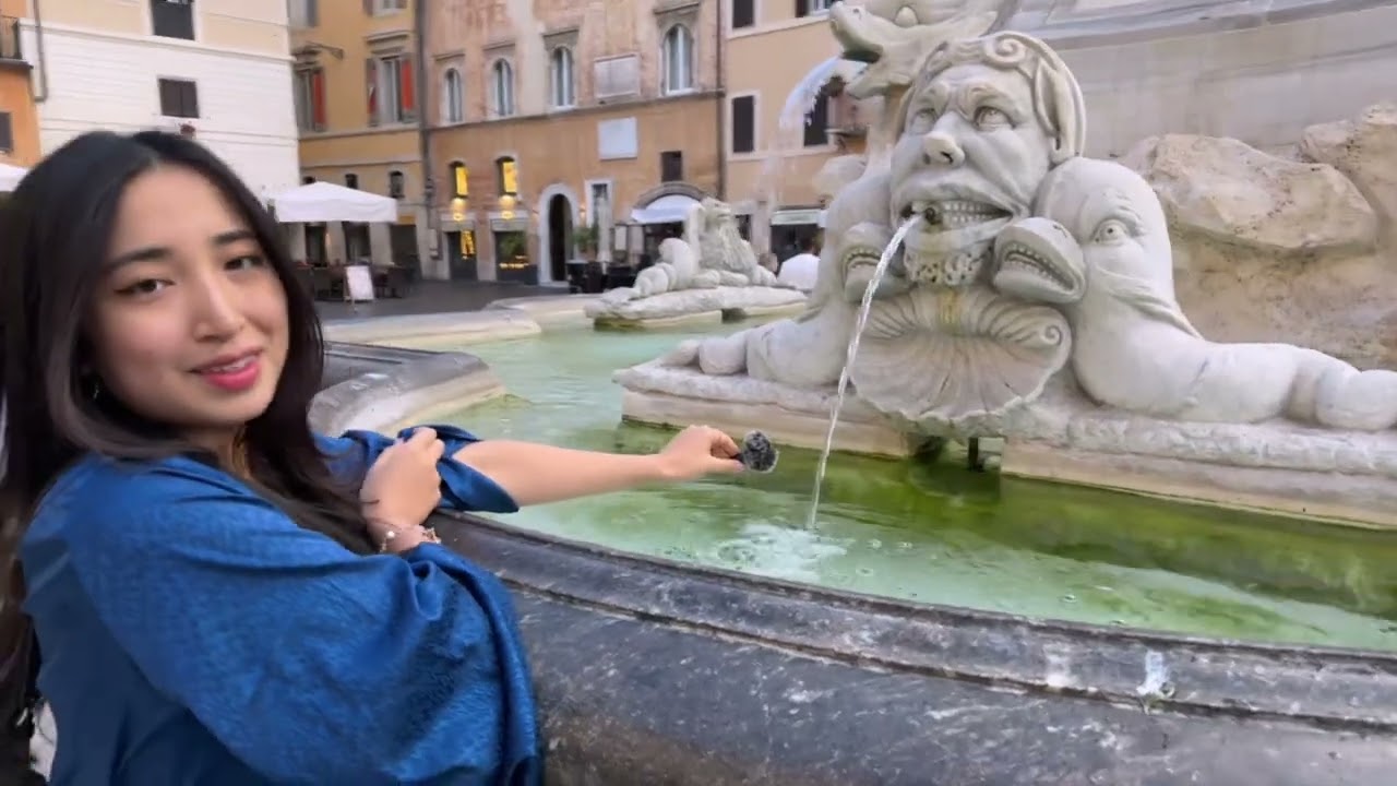 ASMR in super touristy Rome