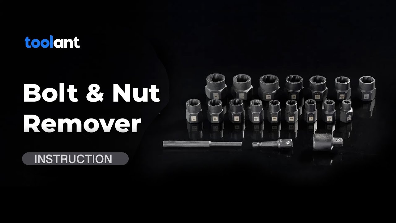 toolant Bolt & Nut Extractor Set - Instruction