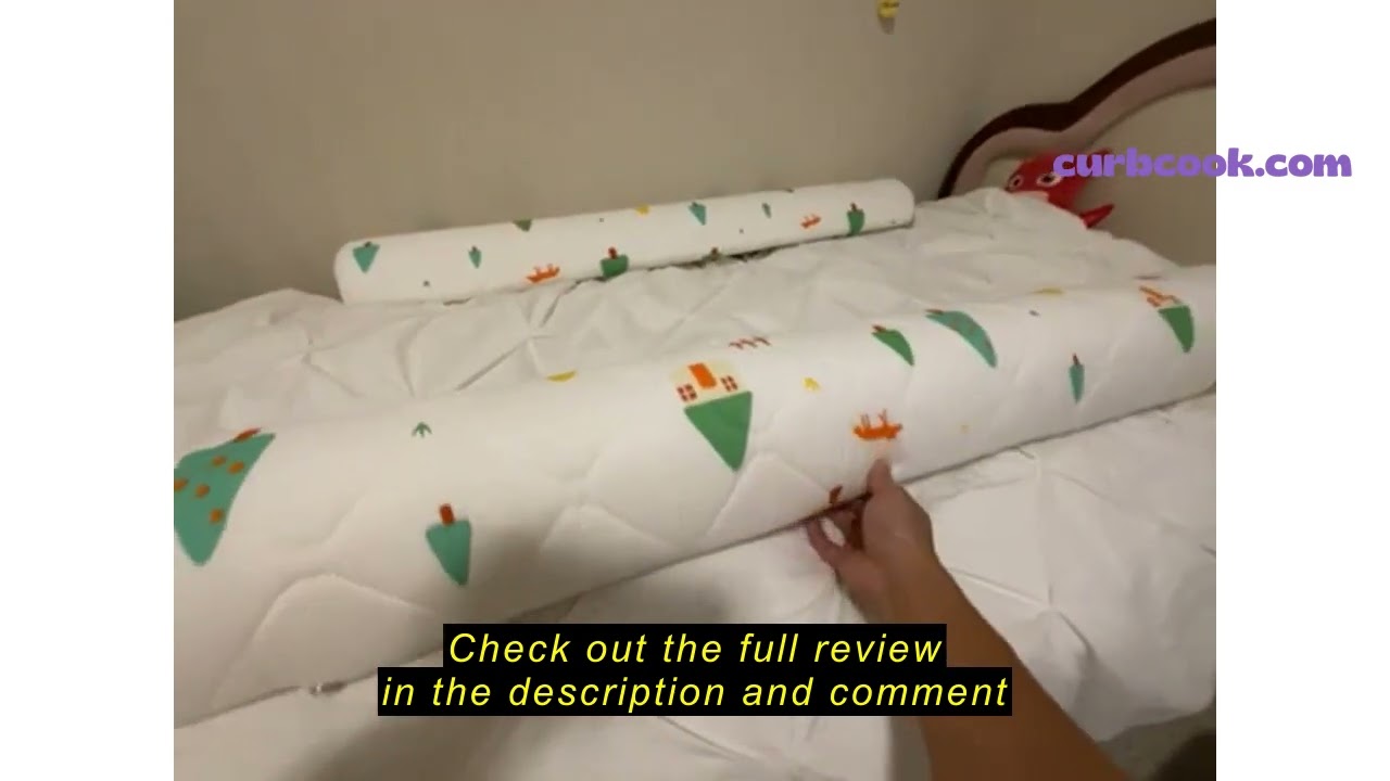 Review Ceekliybear 2-Pack Premium Foam Bed Bumpers for Toddler, Non-Slip Bed Rails for Toddlers for