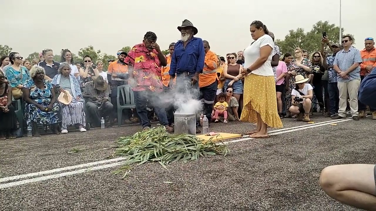 Fitzroy River Bridge opening December 10 2023 smoking ceremony