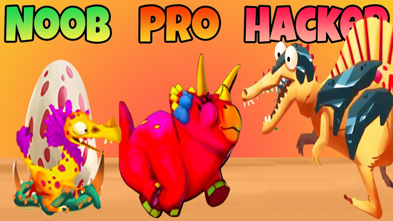 Dino Bash Thunder Clash ⚡🦖 &ndash; Новичок против Профессионала против Хакера