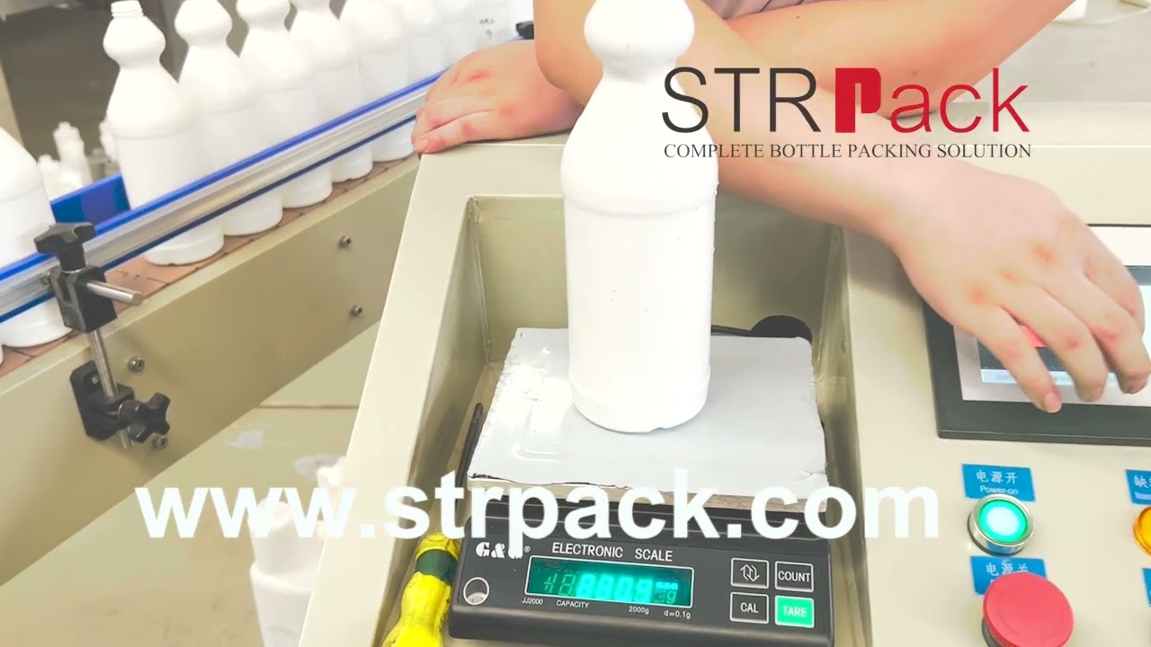 Bleach Liquid Filling Machine for bottle #fillingmachine #cleanerfillingmachine