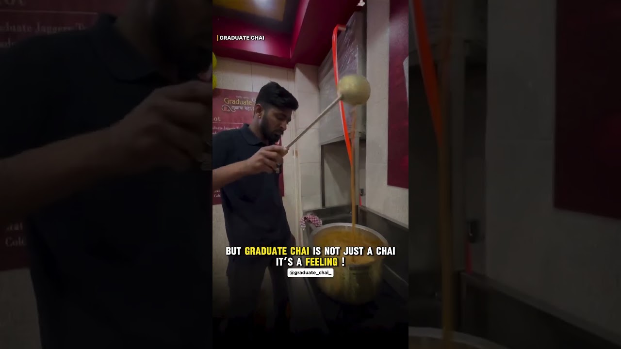 But graduate chai is not just a chaiIt&rsquo;s a Feeling ! ❤️ #comedy #chaiwala #automobile