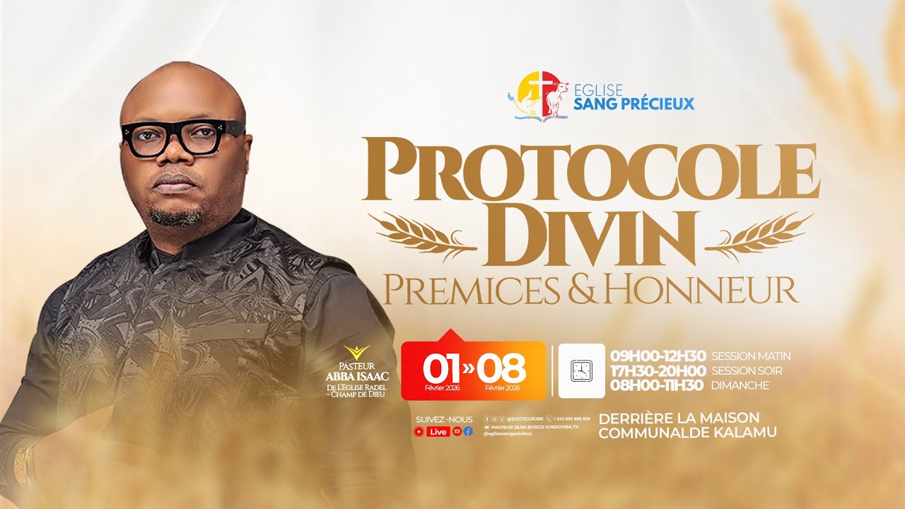 Protocole divin : Prémices & honneurs - Past. Abba Isaac - Jour 1