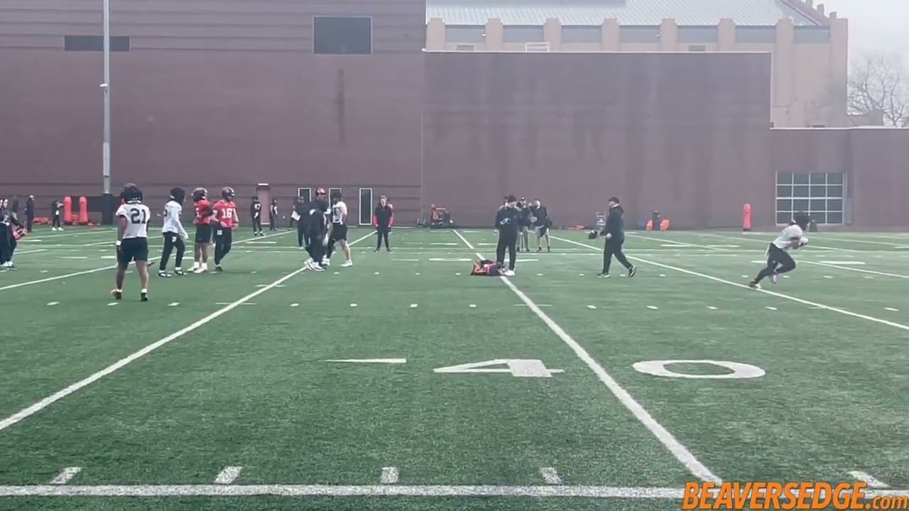 Oregon State Spring Practice Highlights Day 1