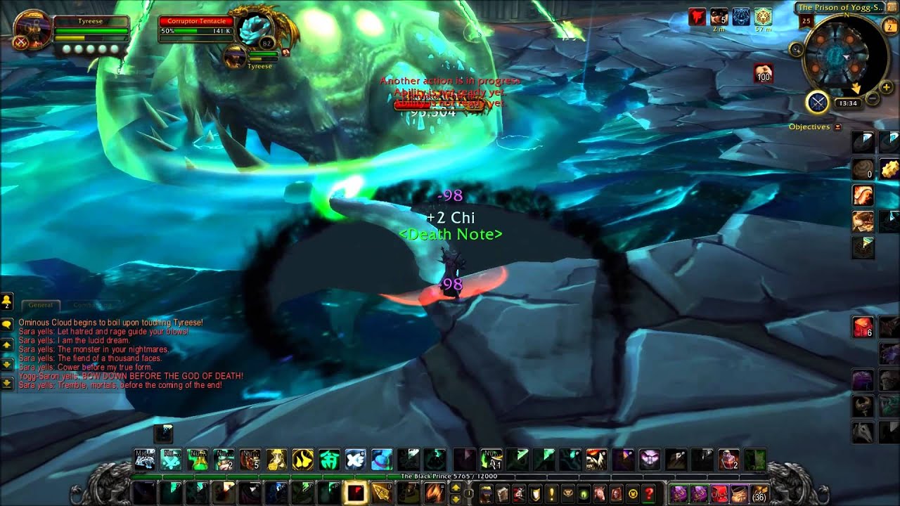How to solo: Yogg Saron 25 HM 0 Lights (WoD)