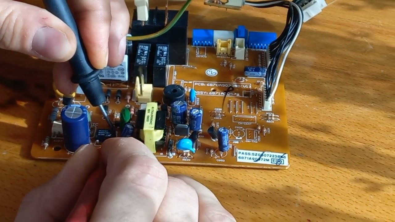 Arçelik LG Klima iç ünite karti onarimi #klima #elektronik #tamir