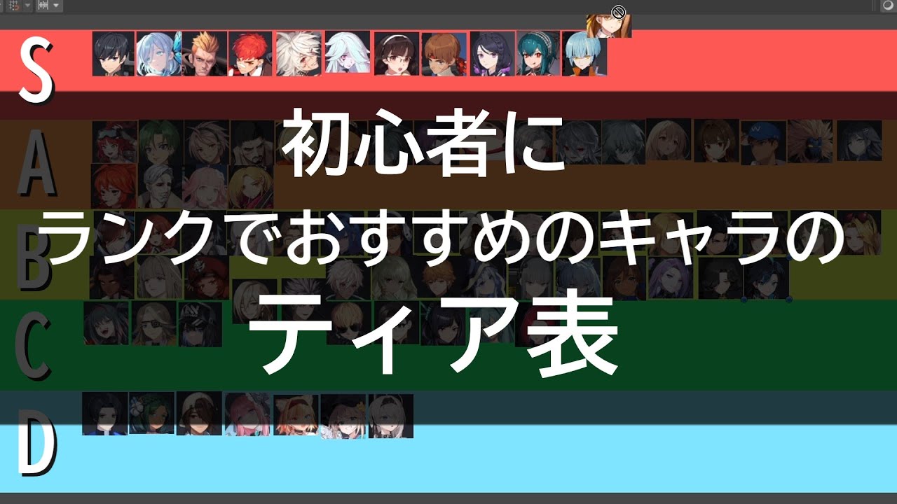 初心者の人がランクで使うのにおすすめのキャラのティア表【エタリタ】