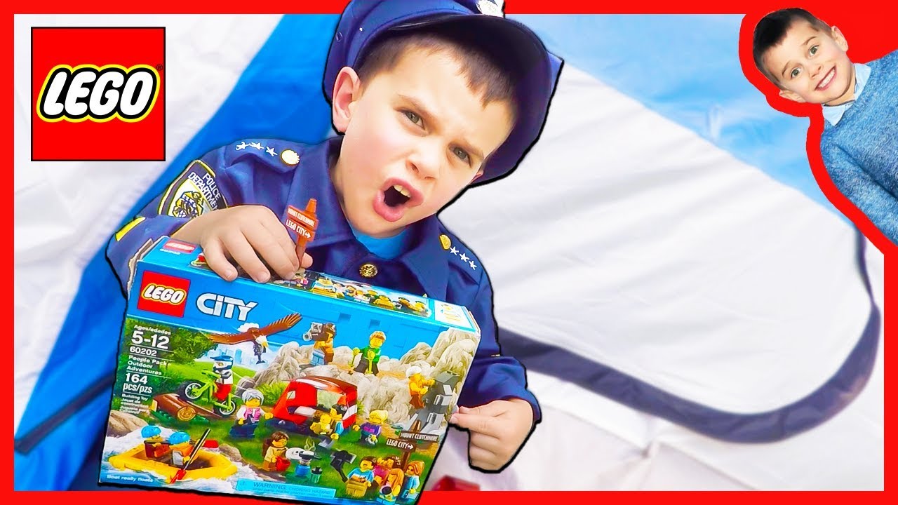 LEGO City Camping pretend play Rescue Mission!