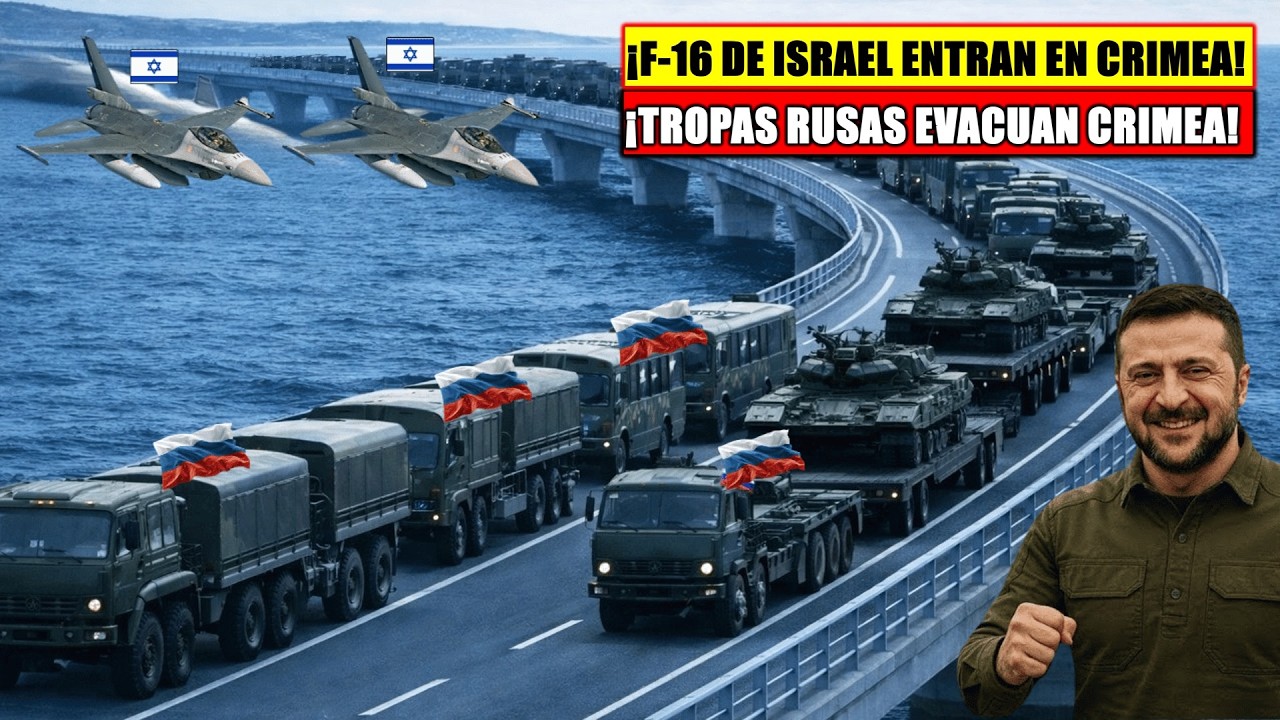 ¡ISRAEL Y LA OTAN DAN EL GOLPE DEFINITIVO A PUTIN! ¡6 F-16 Destruyen la Línea Vital Rusa en Crimea!