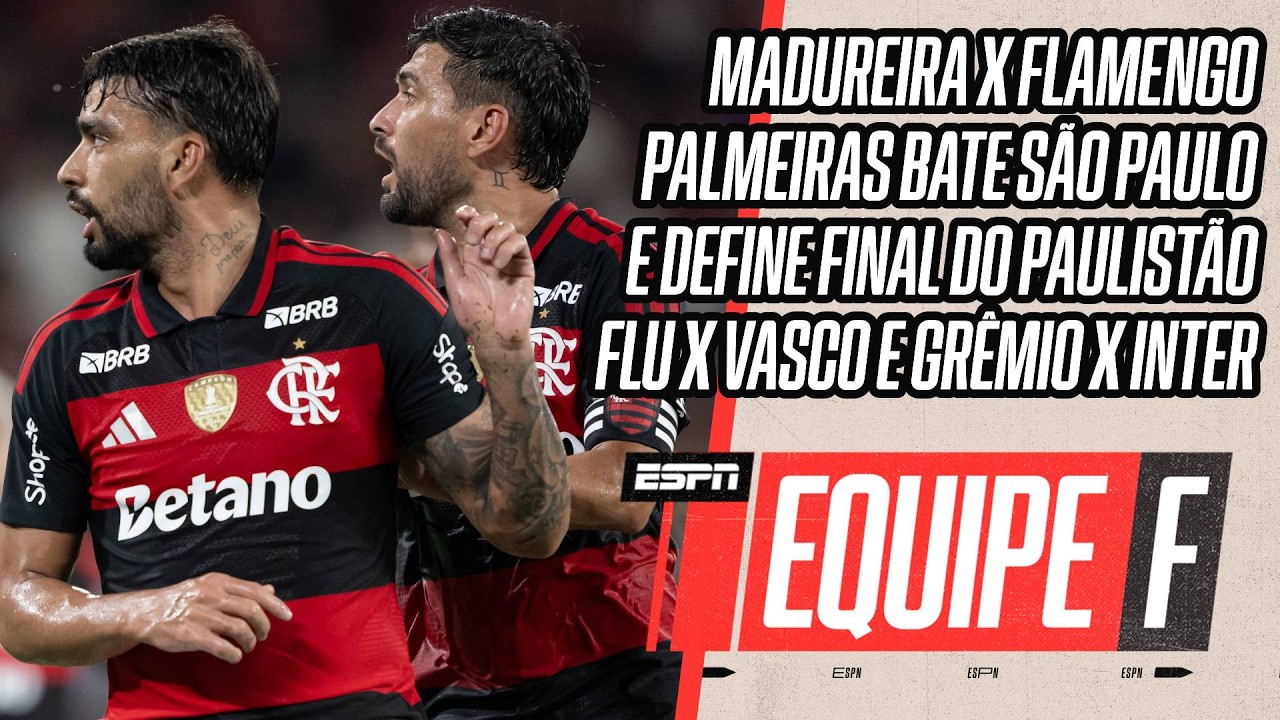 AO VIVO: MADUREIRA X FLAMENGO | PALMEIRAS X NOVORIZONTINO NA FINAL | GRÊMIO X INTER E FLU X VASCO