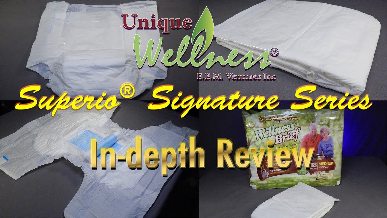 Unique Wellness® Superio®  brief Adult Diaper In-Depth Review #incontinence #adultdiaper