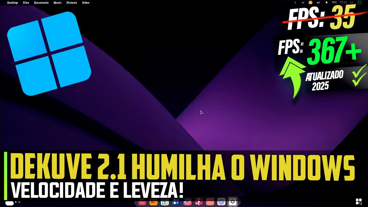 DEKUVE 2.1: O Windows CHORA de vergonha com sua velocidade e leveza! 💨🔥