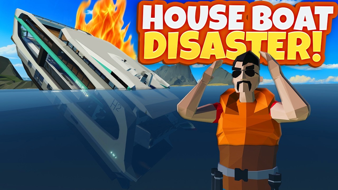 Sinking My Friend&rsquo;s House Boat with a WARSHIP (Stormworks Multiplayer)