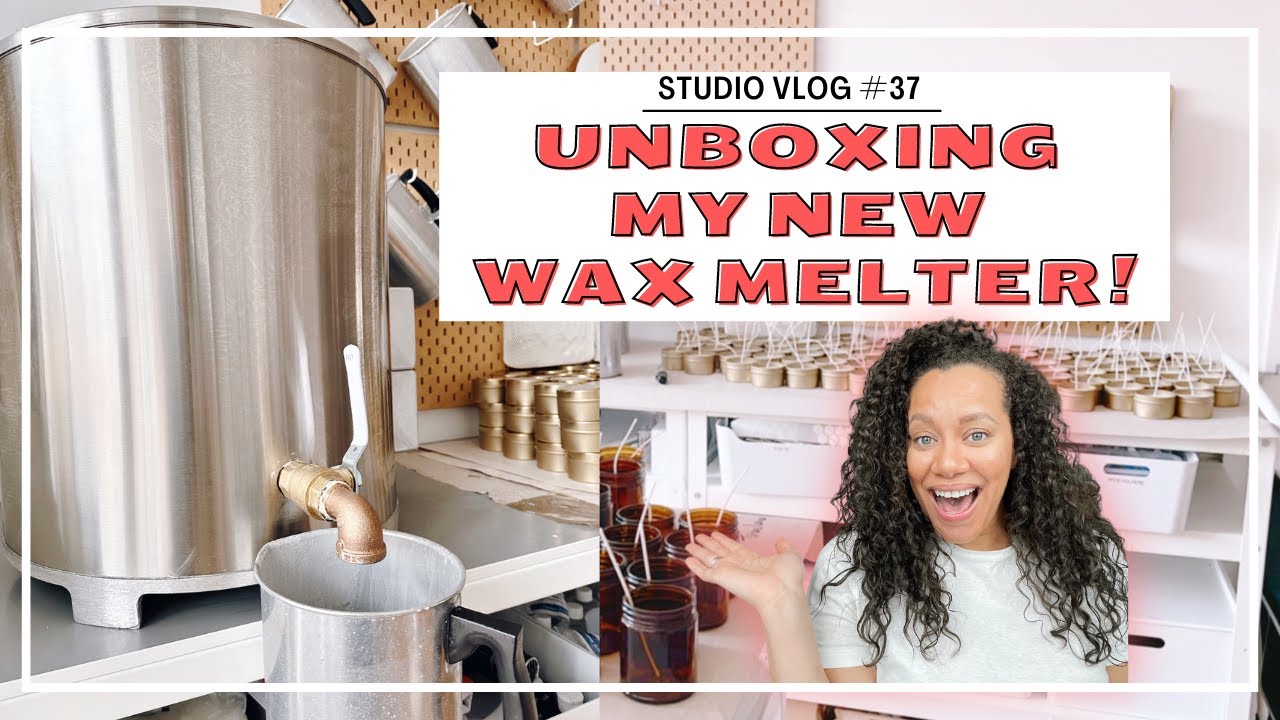 #37 UNBOXING MY NEW MELTER! | How to use the Ritehete 65lb Wax Melter from @candlescience