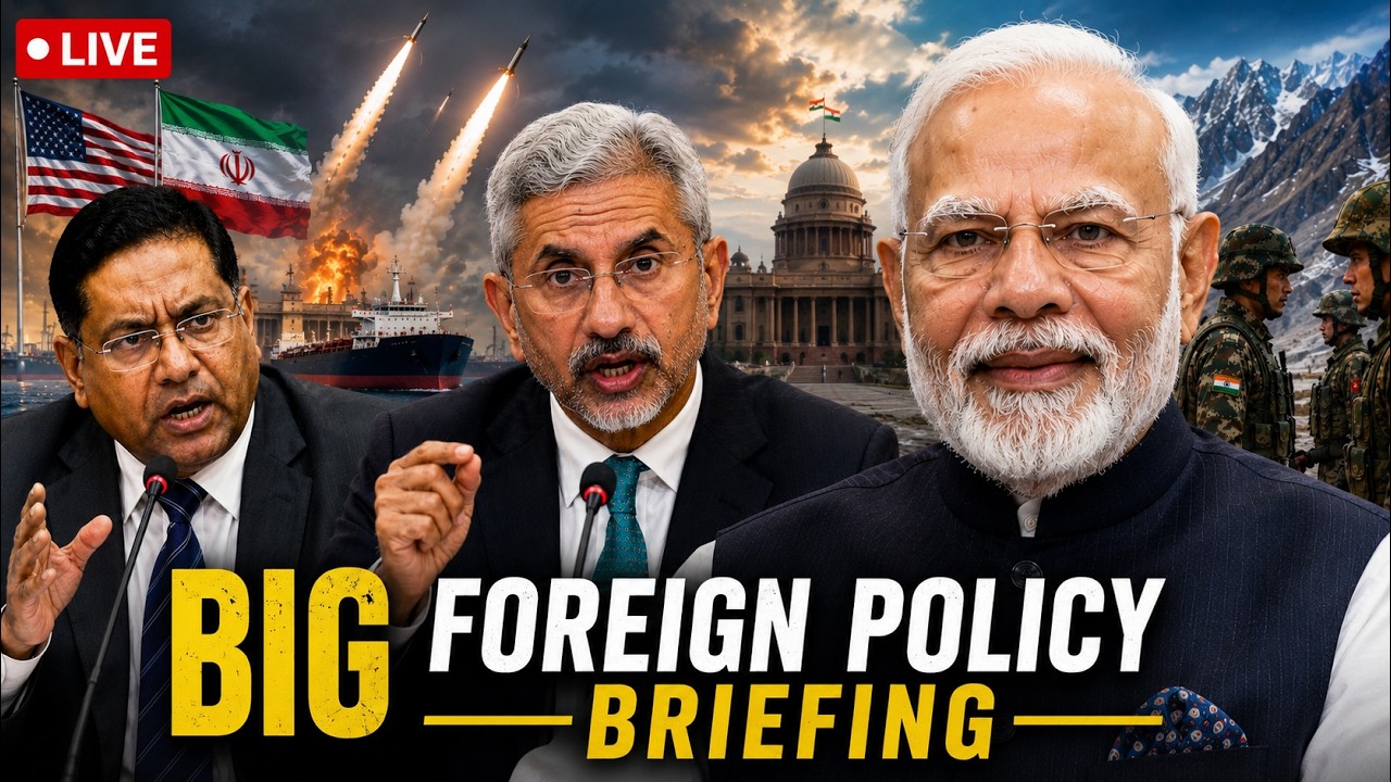 MEA LIVE: Iran War, India-China Border Talks & Myanmar President Visit | Big Foreign Policy Briefing