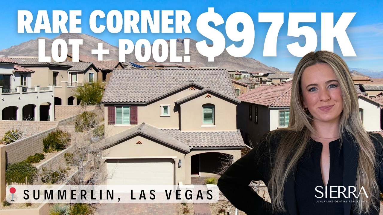 RARE SUMMERLIN HOME! Under $1million HUGE Corner Lot w/ Pool | Las Vegas Luxury HomesMino Rio YT