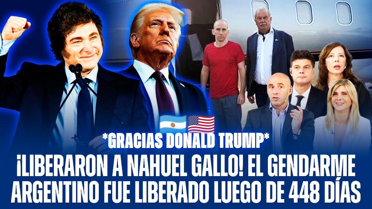 ¡LIBERARON A NAHUEL GALLO! EL GENDARME ARGENTINO FUE LIBERADO LUEGO DE 448 DÍAS SECUESTRADO