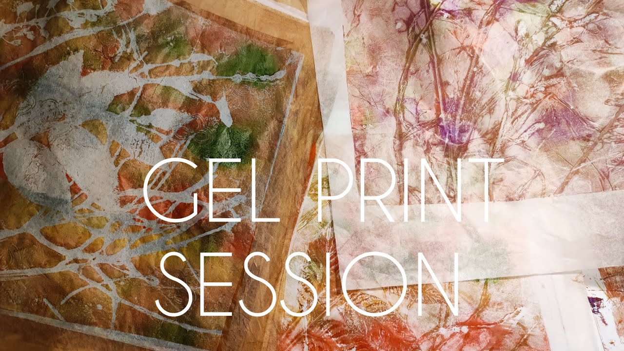 Gel print session ASMR