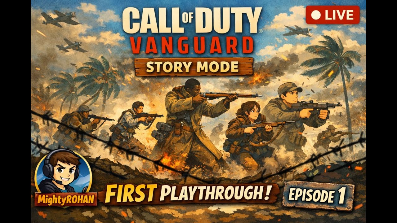 🔴LIVE🔴COD Vanguard Story Mode LIVE 🔴 EP.03 | First Time Playing | Chat With Me! | MightyROHAN