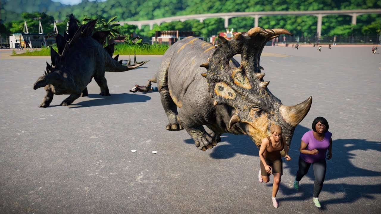 Sinoceratops, Stegosaurus, Baryonyx & Indoraptor Breakout! Jurassic World Evolution