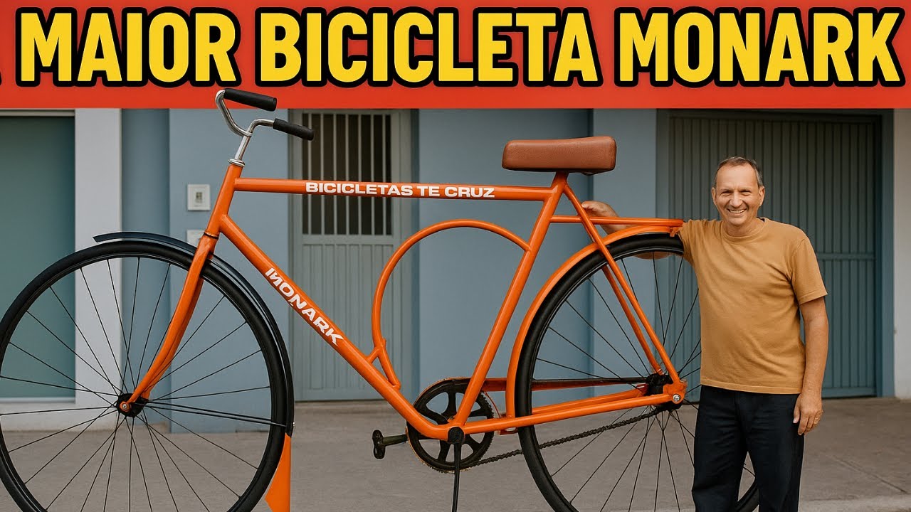 Maior Bicicleta monark que vc já viu e outras bikes exóticas construídas pelo artista Zé Cruz