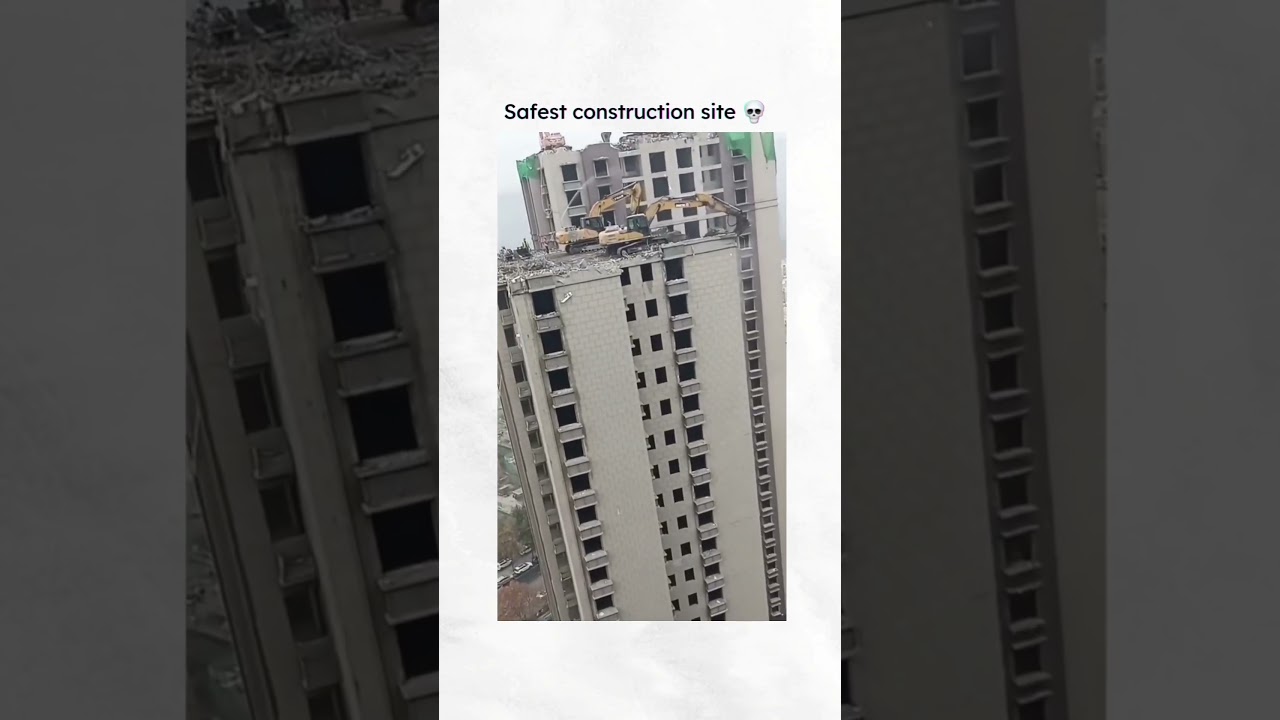 They took the stairs #funny #construction #ytshorts #grats