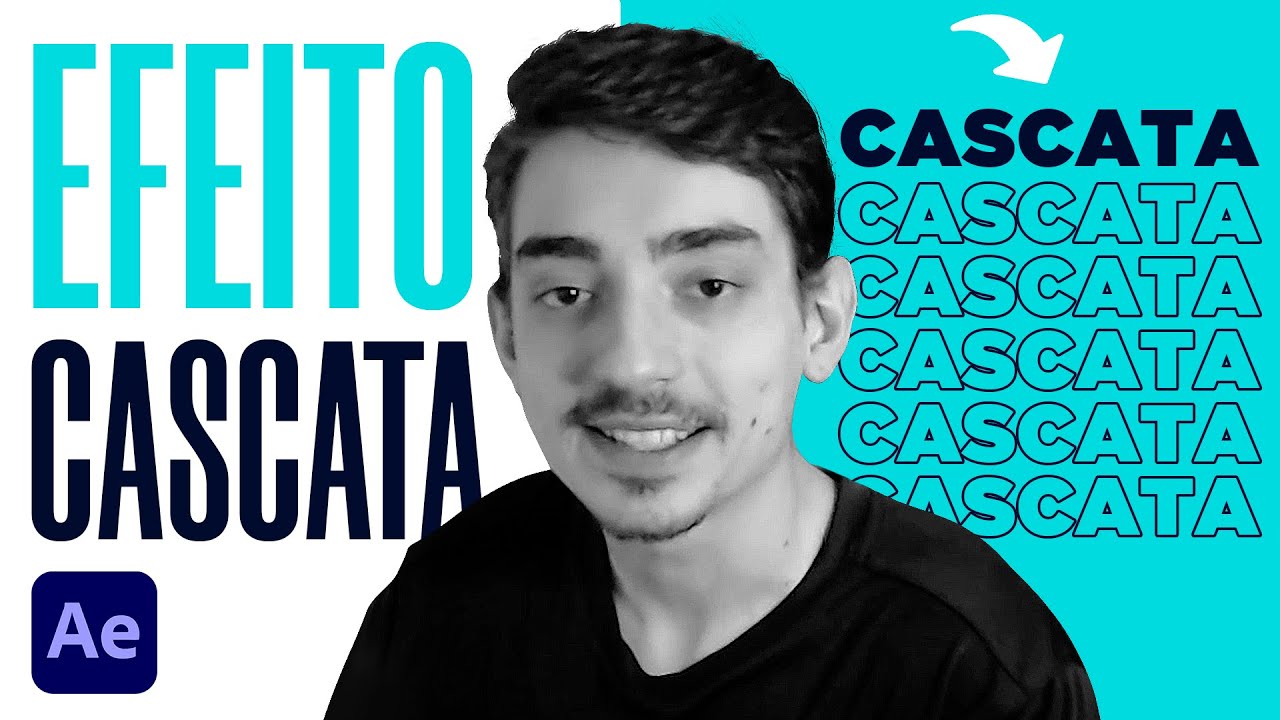 Como fazer EFEITO CASCATA no AFTER EFFECTS da maneira MAIS RÁPIDA E PRÁTICA