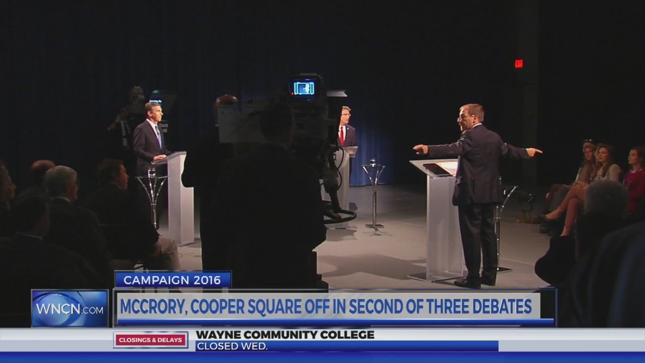 McCrory and Cooper square off in NC gubernatorial debate