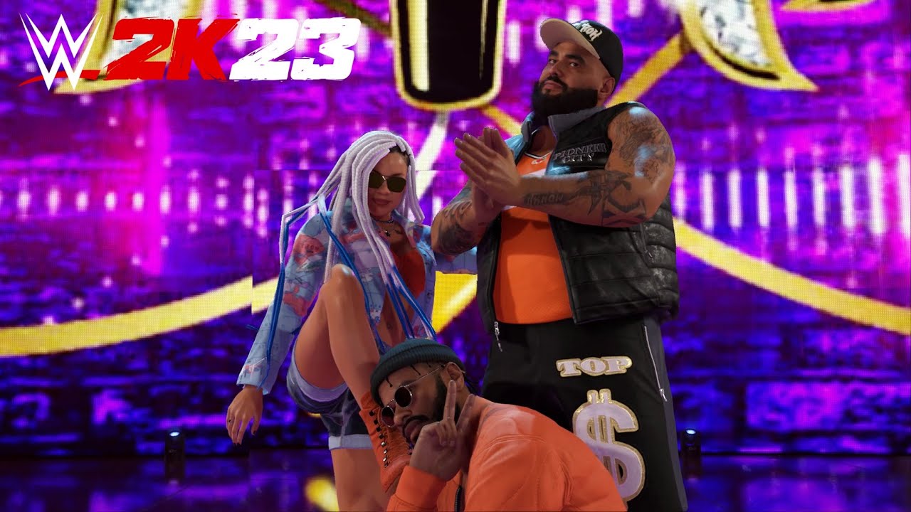 WWE 2K23 - Hit Row (Entrance, Double-Team-Moves, Finisher)