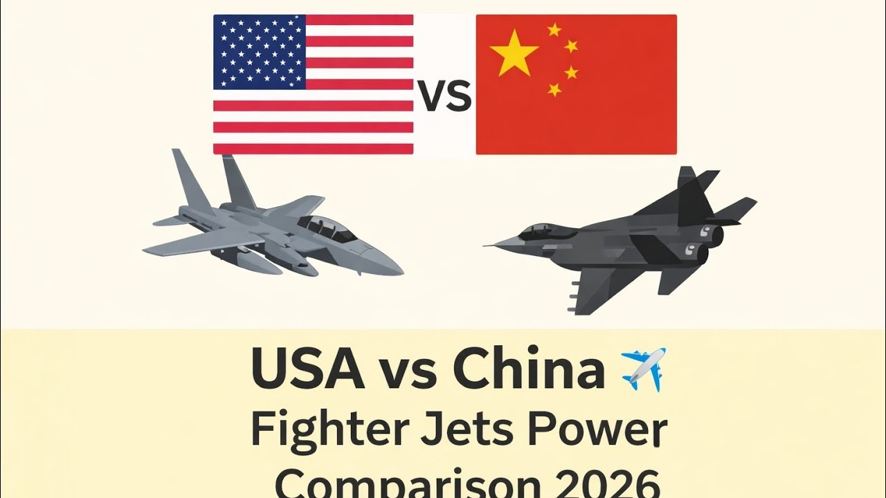 ✈️ USA vs China – Fighter Jets Power Comparison 2026