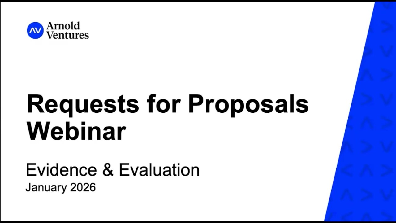 Evidence & Evaluation RFP webinar