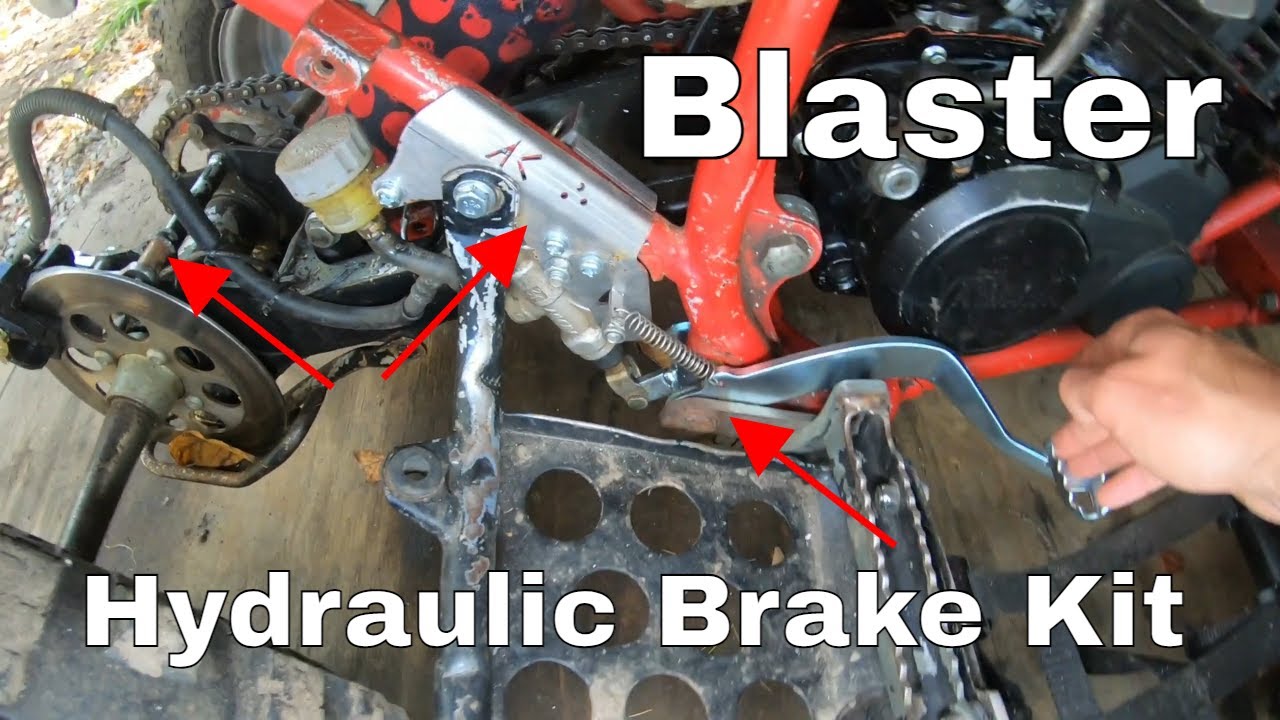 How to Install CTI Rear Brake Hydraulic Conversion Kit from Cronetec.com on YFS200 Yamaha Blaster