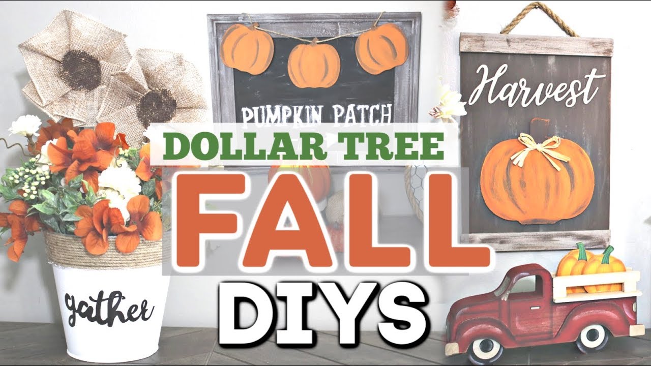 DIY Dollar Tree FALL Decor 2019 | Fall Home Decor DIY Crafts | Krafts by Katelyn