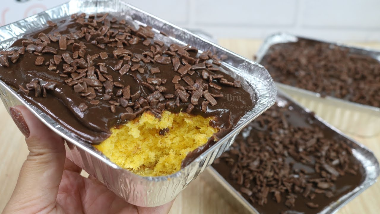 FA&Ccedil;A E VENDA BOLO DE CENOURA 🥕 NA MARMITA - BOLO NA MARMITA