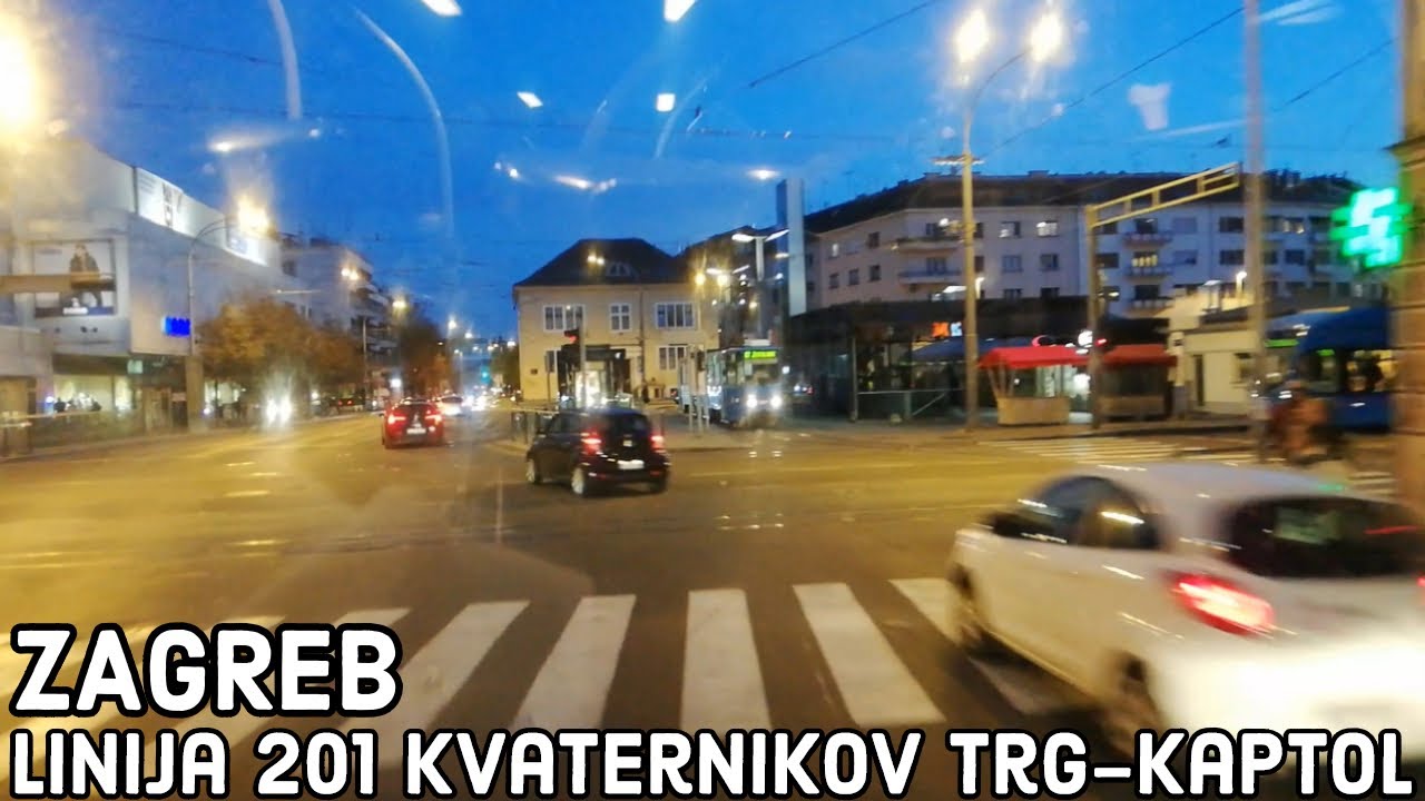 Zagreb Bus Ride | Linija 201 Kvaternikov Trg-Kaptol | MAN NL 312